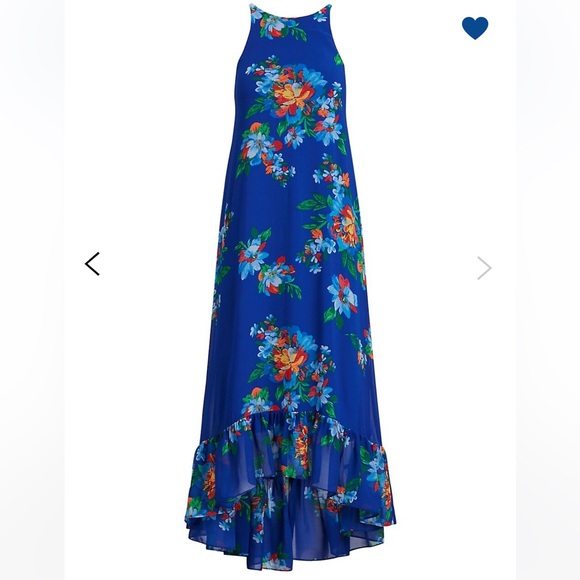 NWT Lauren Ralph Lauren Georgette Maxi Dress - Picture 4 of 7